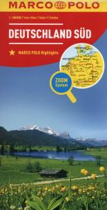 Okładka książki Niemcy Południe Mapa drogowa Marco Polo 1:800 000