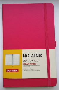 Opakowanie Notes A5/80 kratka Roma różowy