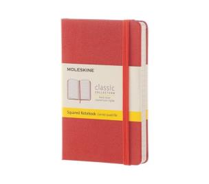Opakowanie Notes Moleskine Classic P w kratkę koral oranż