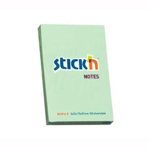 Opakowanie Notes samoprzylepny 76x51mm zielony pastel 12 sztuk