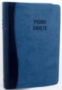 Okładka książki Nowa Biblia Gdańska - oprawa ekoskóra granat