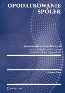 Okładka książki Opodatkowanie spółek