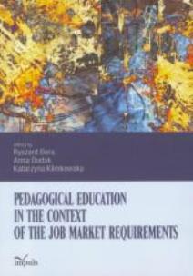 Okładka książki Pedagogical education in the context of the job...