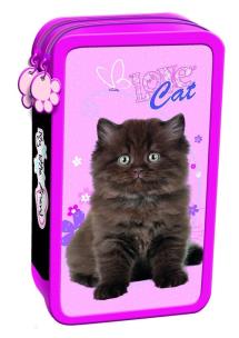 Opakowanie Piórnik podwójny z wyposażeniem. My Little Friend Kot 2016