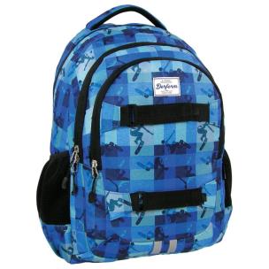 Opakowanie Plecak młodzieżowy 18 A 37 niebieska krata