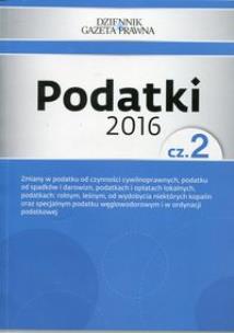 Opakowanie Podatki 2016 Część 2