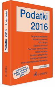 Okładka książki Podatki 2016 w2