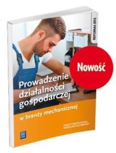 Okładka książki Prowadzenie dział. gospodar. w branży mech. WSiP