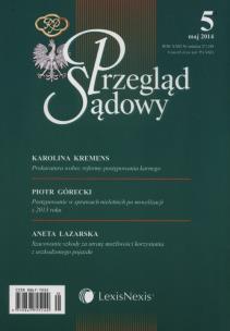 Opakowanie Przegląd Sądowy 5/2014