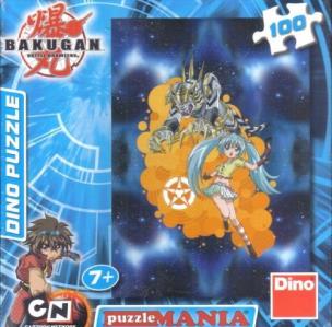 Opakowanie Puzzle 100 Bakugan Runo and Tige DINO