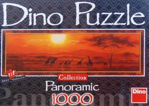 Opakowanie Puzzle 1000 Panoramic Żyrafy DINO