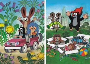 Opakowanie Puzzle 2x48 Krecik i przyjaciele DINO