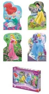 Opakowanie Puzzle 4x54 Księżniczki DINO