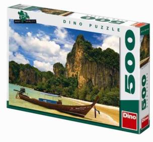 Opakowanie Puzzle 500 Zatoka z łodzią DINO