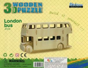 Opakowanie Puzzle Drewniany autobus