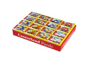 Opakowanie Puzzle mini Bajkowe pojazdy 54 Display 32 sztuki mix