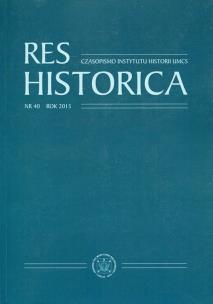 Opakowanie Res Historica Tom 40