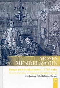 Okładka książki Rozprawa konkursowa Królewskiej Akademii Berlińskiej z 1763 roku: O oczywistości w naukach metafizycznych