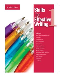 Opakowanie Skills for Effective Writing 1 Student's Book