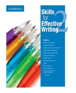 Opakowanie Skills for Effective Writing 2 Student'sBook