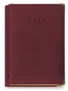 Opakowanie Terminarz 2017 A5 LUX złocony - bordowy