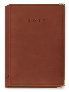 Opakowanie Terminarz 2017 A5 LUX złocony - brązowy
