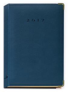 Opakowanie Terminarz 2017 A5 LUX złocony - granatowy