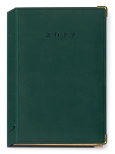 Opakowanie Terminarz 2017 A5 LUX złocony - zielony