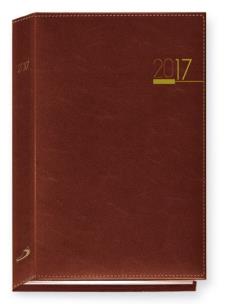 Opakowanie Terminarz 2017 A5 Madrid - brązowy