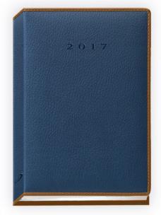 Opakowanie Terminarz 2017 A5 prestige - granatowy z obszyciem