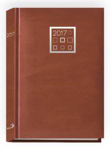 Opakowanie Terminarz 2017 A5 standard - brązowy