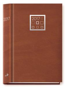 Opakowanie Terminarz 2017 - B6 brązowy