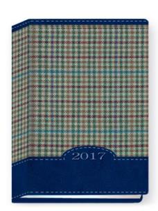 Opakowanie Terminarz 2017 - B7 kratka niebieska