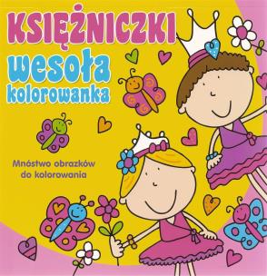 Okładka książki Wesoła kolorowanka - Księżniczki