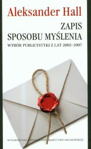 Okładka książki Zapis sposobu myślenia