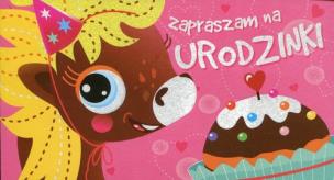 Opakowanie Zaproszenia urodzinowe Konik 5 sztuk