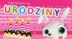 Opakowanie Zaproszenia urodzinowe Królik 5 sztuk