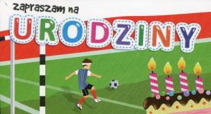 Opakowanie Zaproszenia urodzinowe Piłkarz 5 sztuk