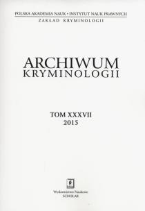 Opakowanie Archiwum kryminologii Tom XXXVII 2015