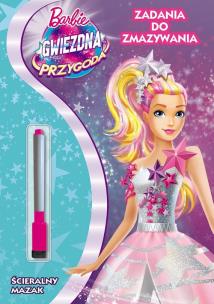 Okładka książki Barbie Gwiezdna przygoda Zadania do zmazywania.
