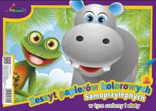 Opakowanie Blok papierów kolorowych samoprzylepnych A4 8 kartek 5 sztuk