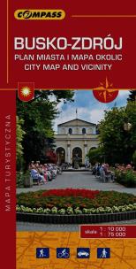 Okładka książki Busko-Zdrój Plan miasta i mapa okolic