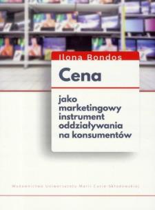 Okładka książki Cena jako marketingowy instrument oddział. na kon.