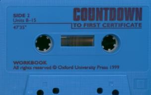 Okładka książki Countdown to first certificate Workbook without key Kaseta