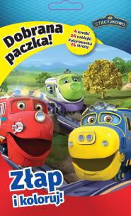 Okładka książki Dobrana Paczka Złap i koloruj Stacyjkowo