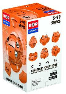 Opakowanie Geomag KOR pantone pomarańcz