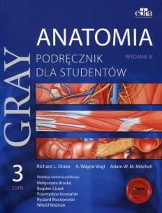 Okładka książki Gray Anatomia Podręcznik dla studentów Tom 3