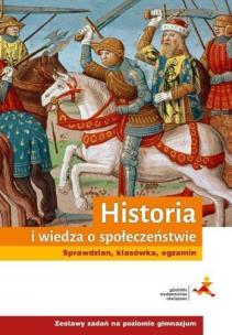 Okładka książki Historia i WOS GIM Sprawdzian, klasówka, egzamin