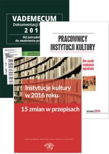 Opakowanie Instytucje kultury w 2016 r. Pracownicy instytucji kultury / Vademecum dokumentacji kadrow