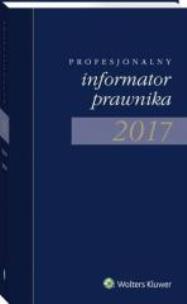 Okładka książki Kalenarz 2017  Profesjonalny Informator Prawnika